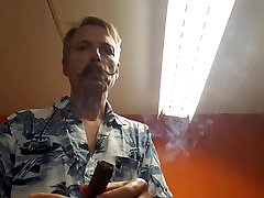 cigar mdma masturbating in gas mask