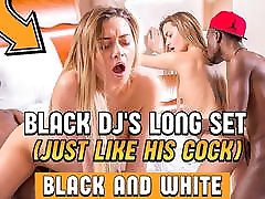 BLACK4K. After big tit loud orgasm party, DJ and blonde have black on white