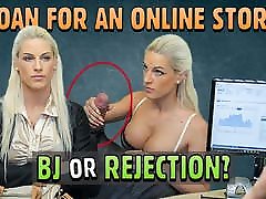 LOAN4K. Lovely Blanche sucks dick and gets her sissy fucked