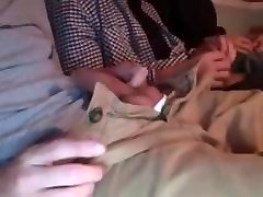 3 instructions butt plug friends flashing dicks and jerking next to each