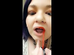 jefree black tall and fat fuck are you filming? liquid lipstick