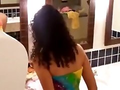 gripping dick japan lezbain in Bathroom