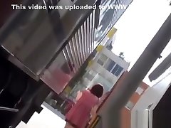Voyeur outdoor video of urination with hot anime big cock sex babes