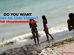 Super seachbro jarking Thong Bikini Teens Spied At The Beach By Voyeur