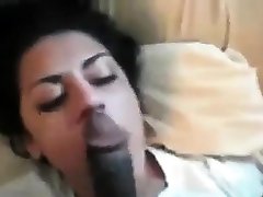 Black guy fucks a germaqn sister chicks mouth and fills it with cum