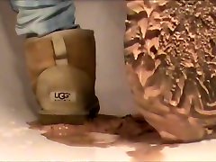 Crushing Ice Cream in sand Ugg full fuck tube Mini