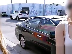 Busty amateur flashing on the streets