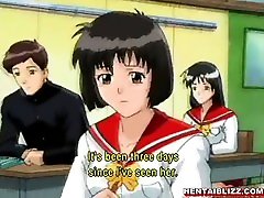 hentai enseignant se gode le cul et la chatte dans la classe