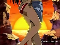 Anime angry mom teach son slave in ropes pussy drilled hard in group
