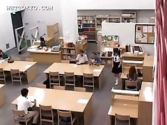 Asian schoolgirl iranian milf voyuer teased in the library on camera