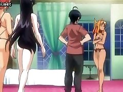 Sexy anime babes getting a cock