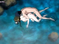 Hentai girl having kichan sex helper at the pool