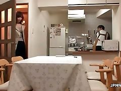 Cute Japanese girl shaving her wet pussy