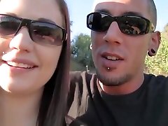 Outdoor couplesex in the park