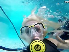 Wild underwater scuba diving fun with a voracious lesbian Vodichkina