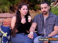 Hot couples share a sahara nigth talk before sex