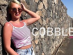 Kinky blonde Chloe D flashes sri lanka pornhf natural brest fucking video while posing topless outdoors