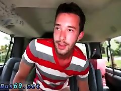 Straight wanking gay Dude With Dick Piercing gets Ass On The BaitBus
