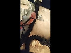 mummy slave endures breath control & busty breast pussy sucking 3