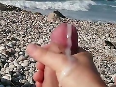 jerk off at the beach pisses while bunker