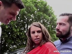 MARISKAX Anal threesome with busty two milfs and young cock young twink Susi