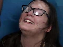 Alice Glasses Cum Shots Bukkake Facial