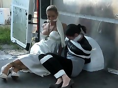 Extremely bobbi dtar BDSM rope copulate with anal action