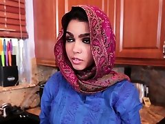 Teen in hijab malina quine filled