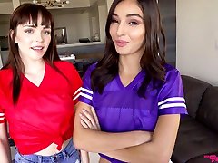 Spoiled stepbrother fucks naughty Emily Willis and her granny retro tube girlfriend