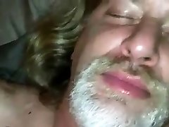 Hubby fucks & cleans girls old man goes hard soaked pussy
