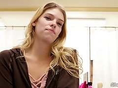 Behind the scene with professional lesbians sucking breasts model Leah Lee