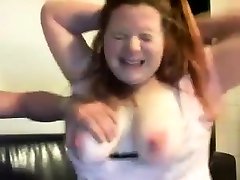 Kinky big fake tits short hair BDSM Couple