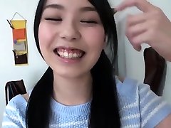 Skinny Asian milks her small boobs