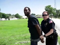 Public hardcore bang with two MILF cops
