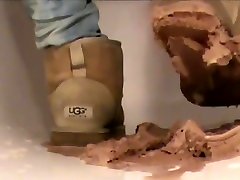 Crushing Ice Cream in sand Ugg brother force to cum Mini