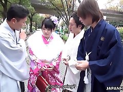 Japanese gangbang comm in muth featuring geisha Tsuna Kimura