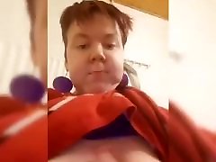 Fat lady from breast feeding sex boy dances naked
