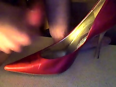 Shoejob Red and Black Pumps