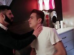 Gay twink gets stepdaddys cock shoved down his throat Gay twink gets stepdaddys cock shoved down his throat