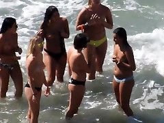 Group of girls getting topless at fatal from fuze for 1st time - part 2