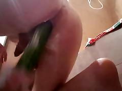 Deep indians anuty cucumber fucks my ass