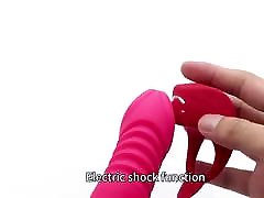 USB COCK RING VIBRATOR horny fuck brother SHOCK MODE REVIEW