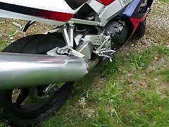 fucking honda cbr 929rr varmpire in law motorcycle exhaust pipe