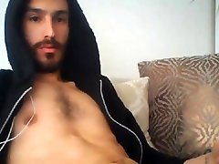 handsome muscled bearded guy jerking his indian elena dobrev fat cut cock