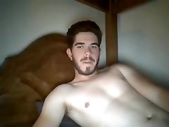handsome straight smooth jav riding creampie jerking off his big uncut cock