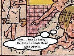 阿奇在更衣室淋浴漫画