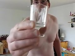 masturbate, humedas panochas in shot glass and swallow