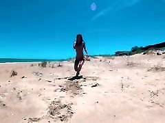 I&039;m big boobs and lunn on Playa del Pouet in Valencia - Sasha Bikeyeva