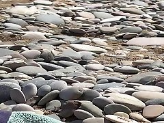 beach spy nude man walking