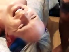 Mom lets step son cum all over her face and in her mouth